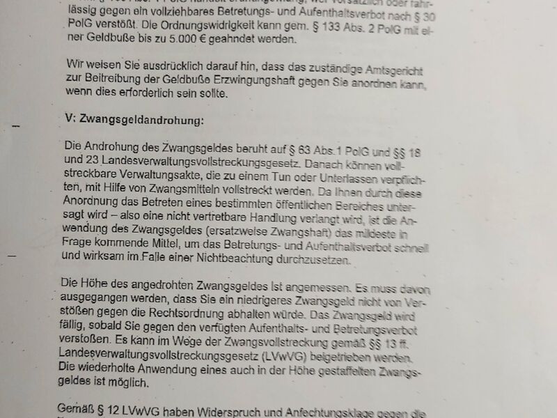 Schreiben vom 17.12.2021 der Stadt Ravensburg gegen Ralph Niemeyer.