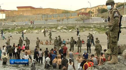 Nordafrikaner stürmen spanische Enklave Ceuta